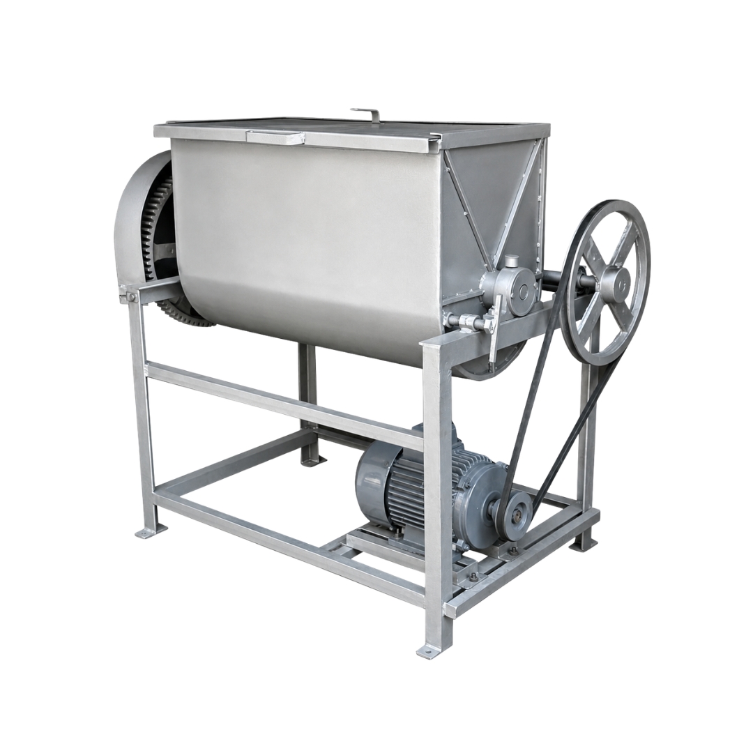 100 Kg Mixing Machine Ribbon Blender Mixer Machine for Spices Mixering, Masala Mixer, Poultry Feed mixering - Image 3